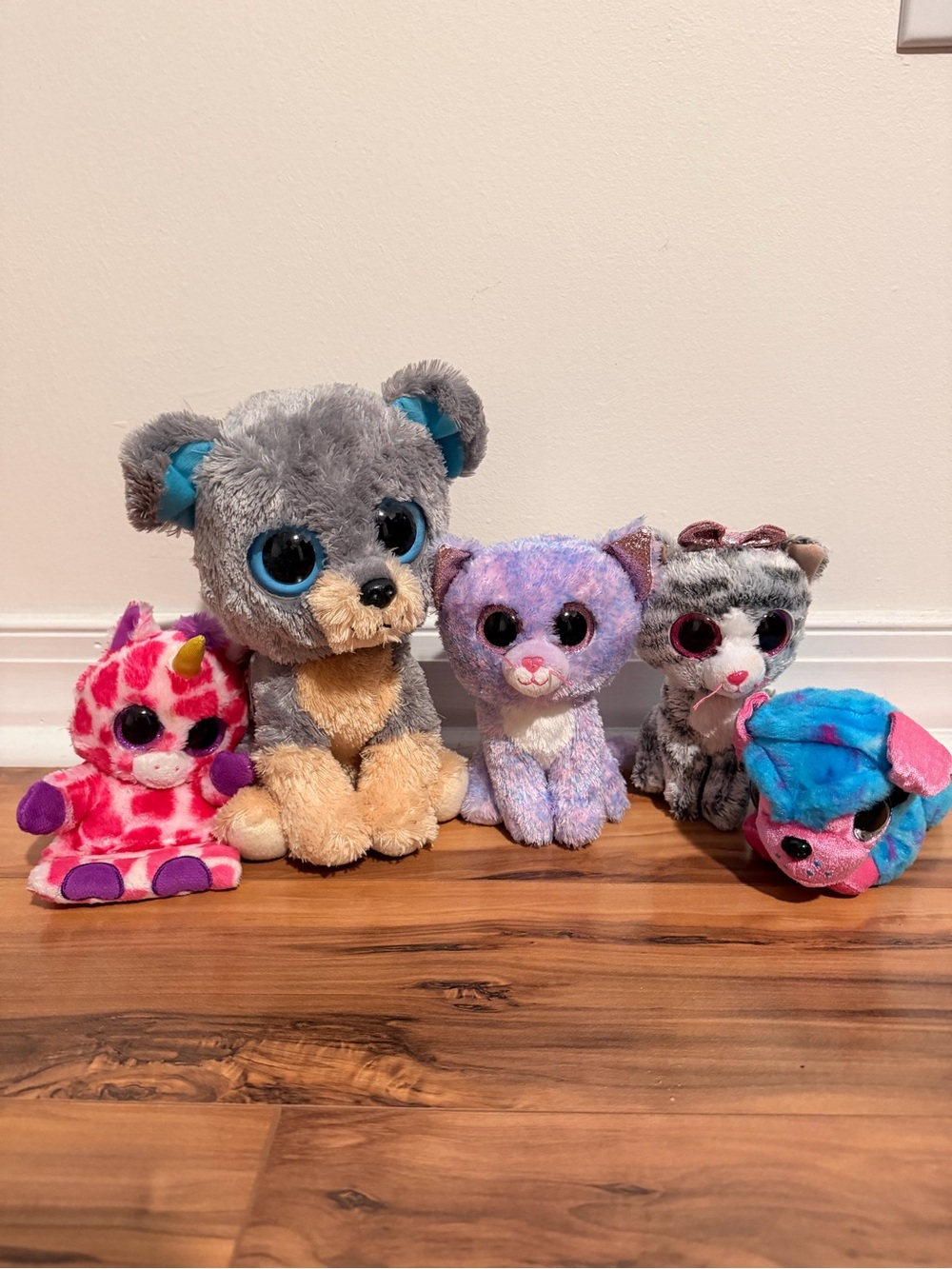 TY Beanies Plush Multicolor Stuffie Plush Toy Set - Soft Cuddly Animals